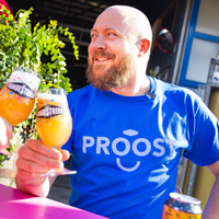 T-shirt 'Proost' - S / Blauw